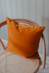 Velour Cushion Ochre