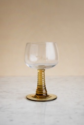Swirl Wine Glass Olive Green