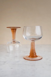 Swirl Wine Glass Nude