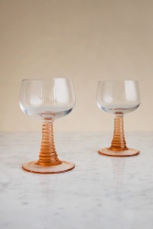 Swirl Wine Glass Nude