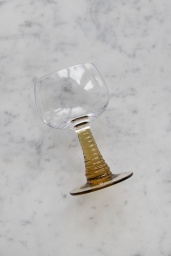 Swirl Wine Glass Olive Green