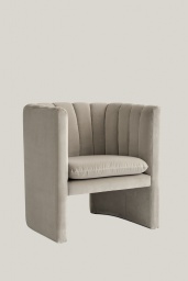 Loafer Chair SC23 Nude Velvet