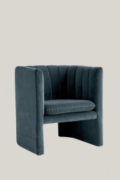 Loafer Chair SC23 Blue Velvet