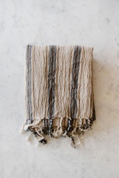 Linen Hamam Towel Blue