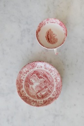 Cranberry Italian Cup & Saucer