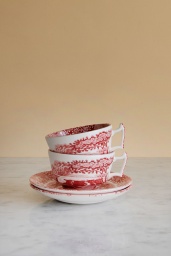 Cranberry Italian Cup & Saucer