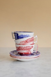 Blue Italian Cup & Saucer