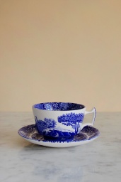 Blue Italian Breakfast Cup & Saucer