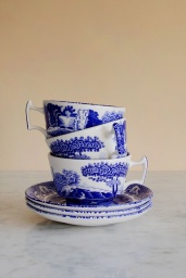 Blue Italian Breakfast Cup & Saucer