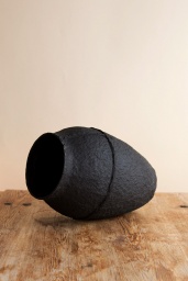 Paperpulp Vas Svart H 23,5 cm