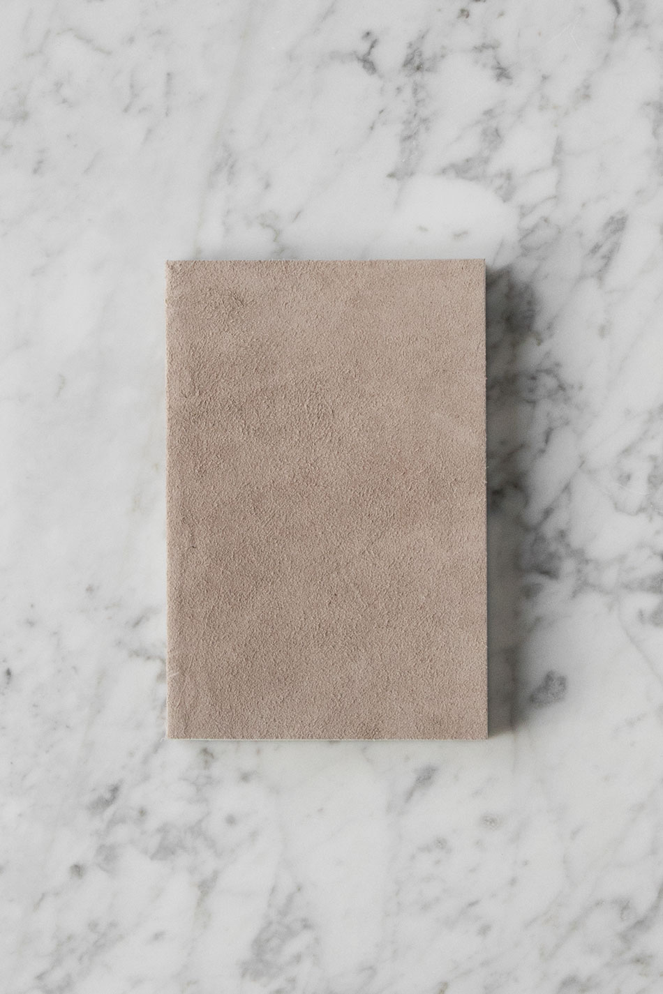 Suede Notebook Small Nude