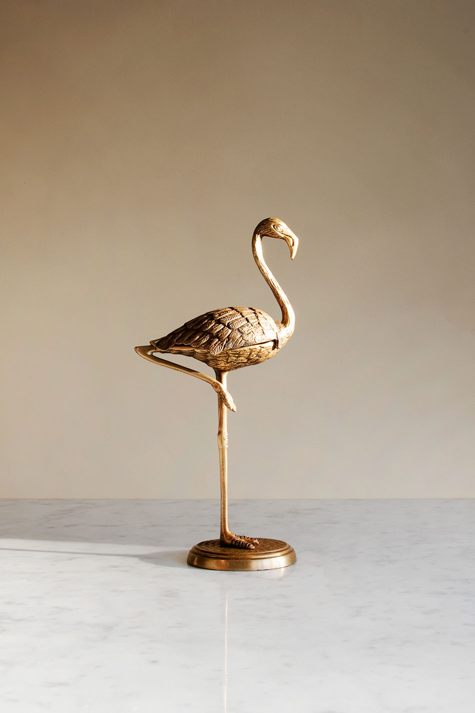 Brass Flamingo Box