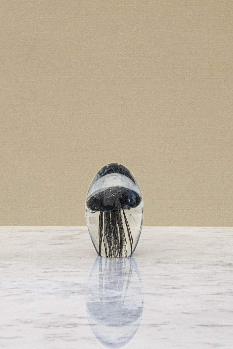 Paperweight Black Jellyfish