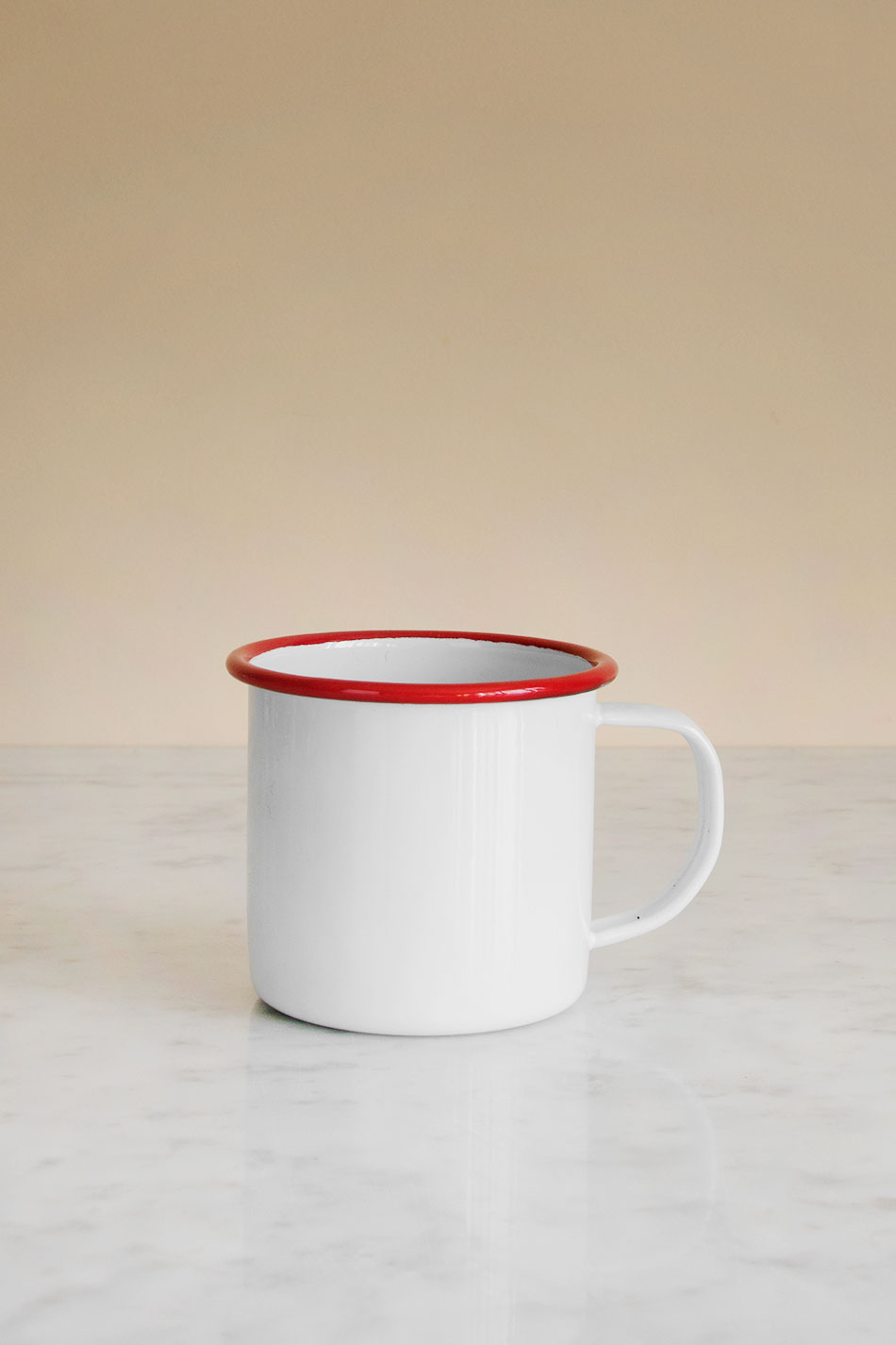 Kaffemugg Emalj Röd