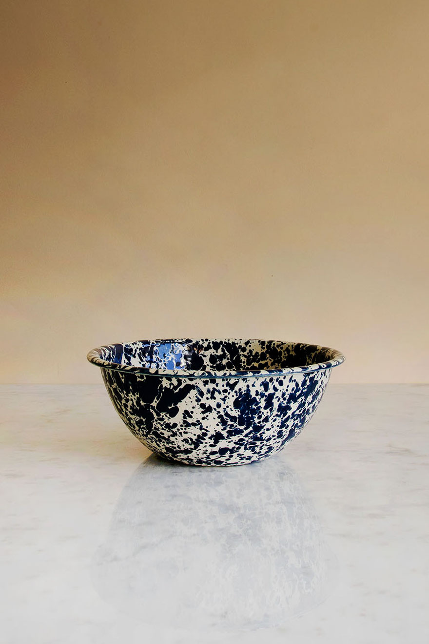 Serveringsskål Splatter Navy