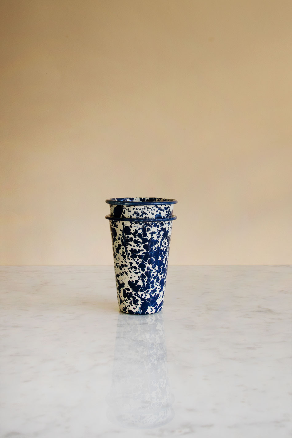 Tandborstmugg Splatter Navy