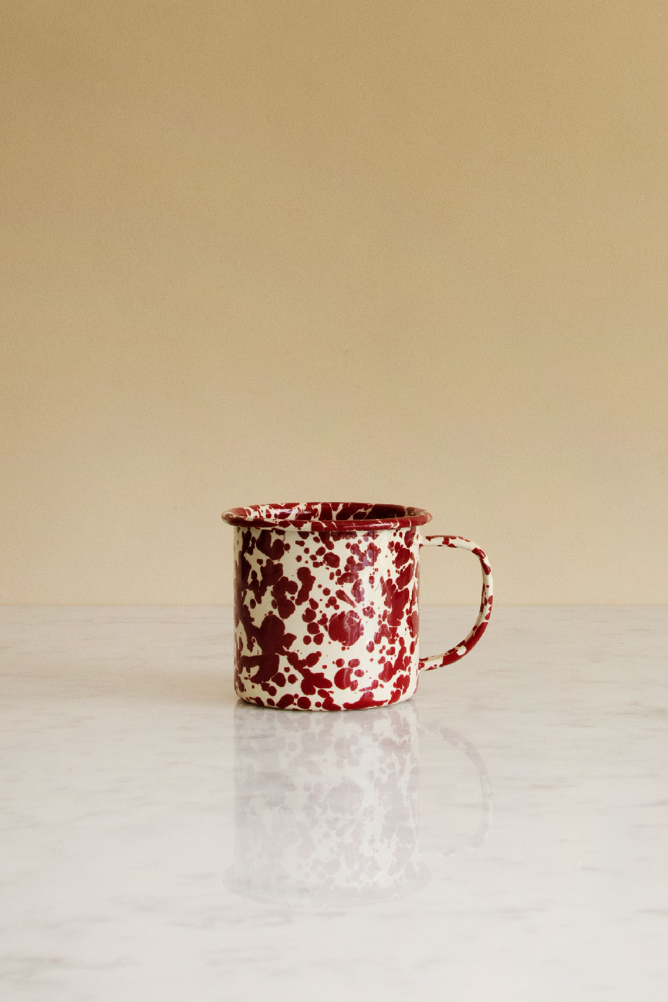 Kaffemugg Splatter Burgundy