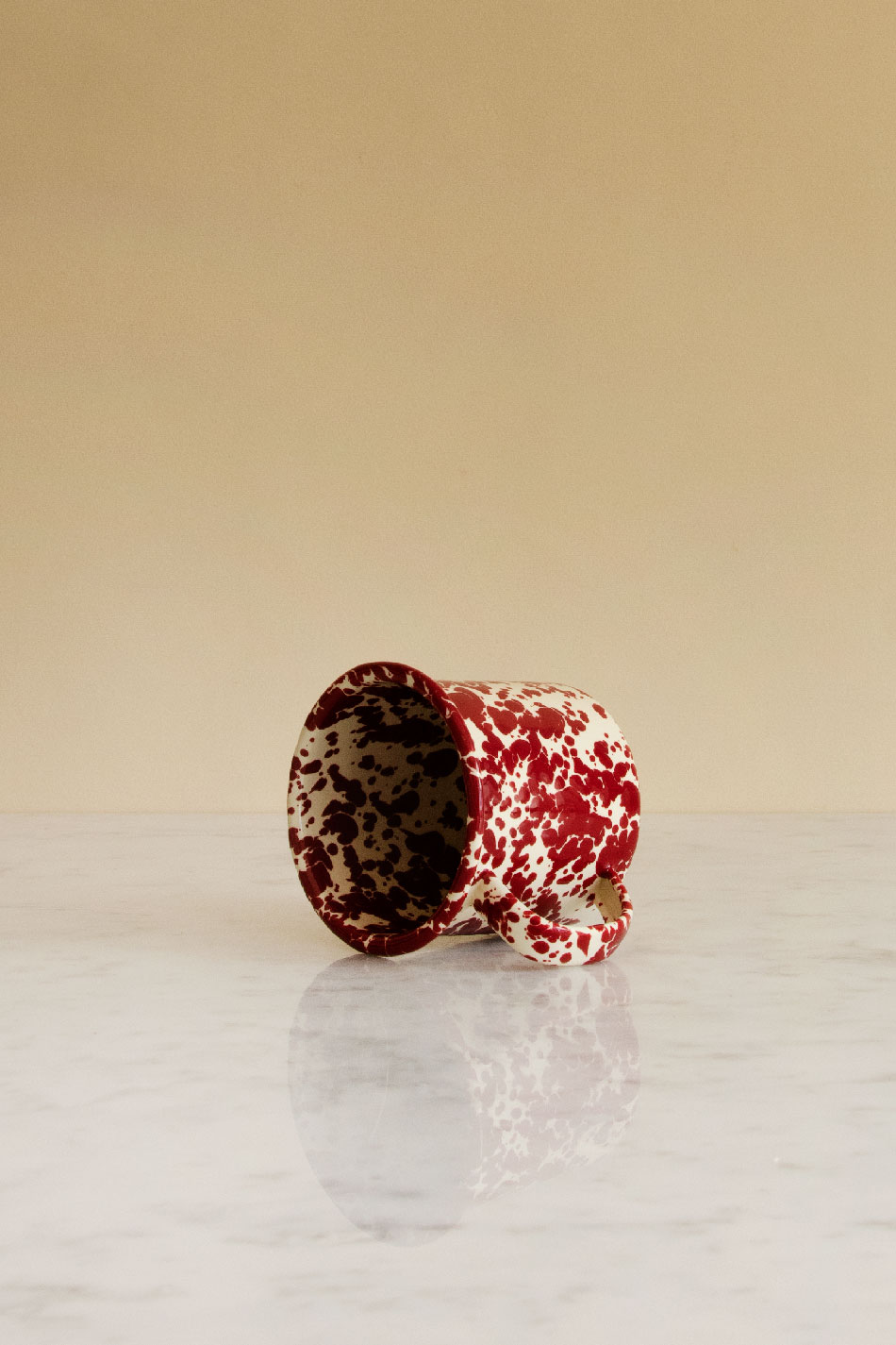Kaffemugg Splatter Burgundy
