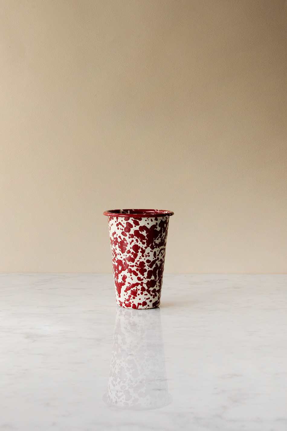 Tandborstmugg Splatter Burgundy