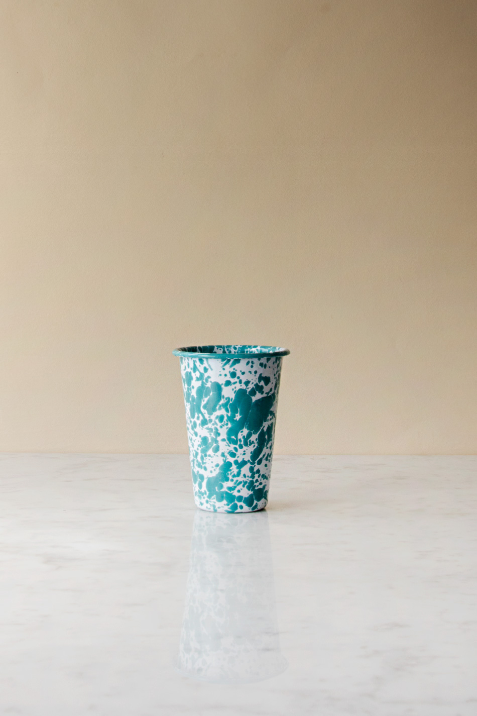 Tandborstmugg Splatter Turkos