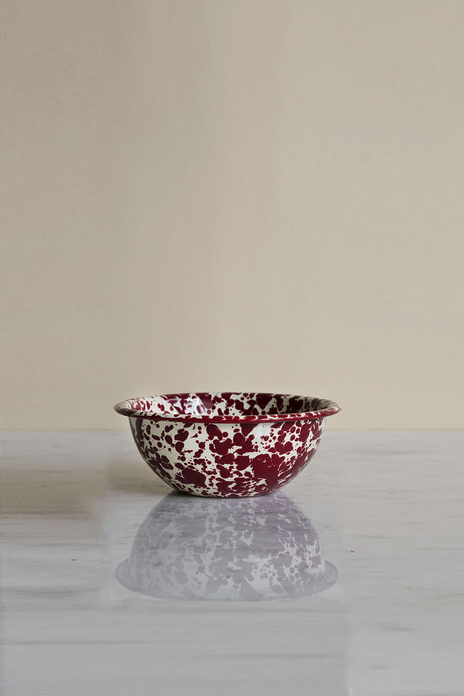 Frukostskål Splatter Burgundy