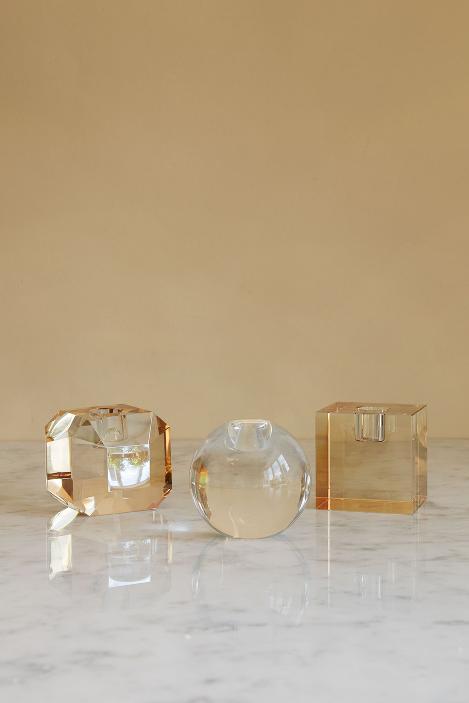 Ball Crystal Candle Holder