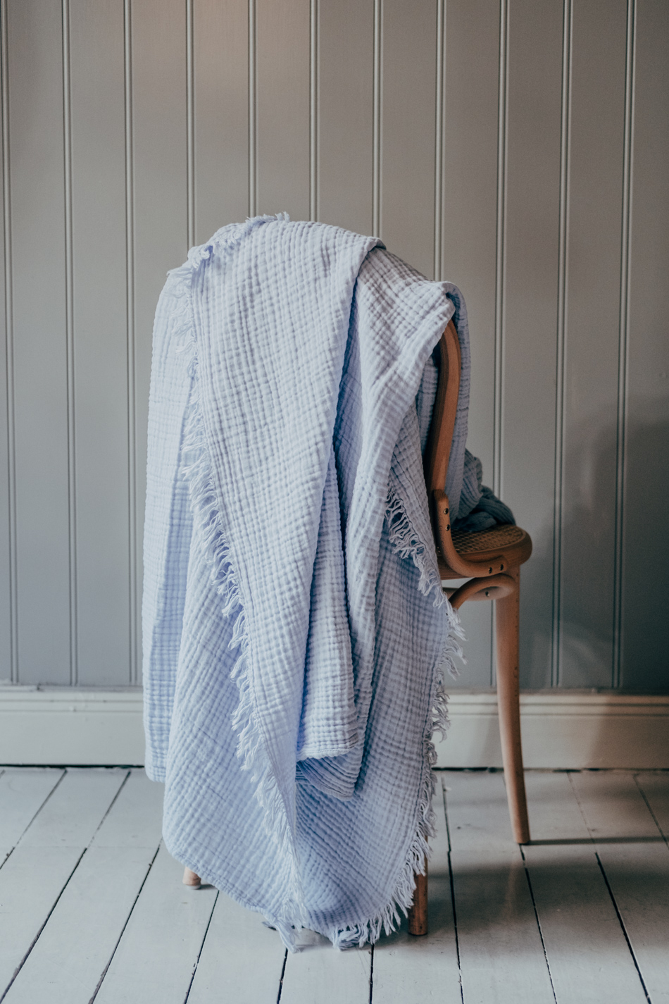 Crinkle Plaid Light Blue
