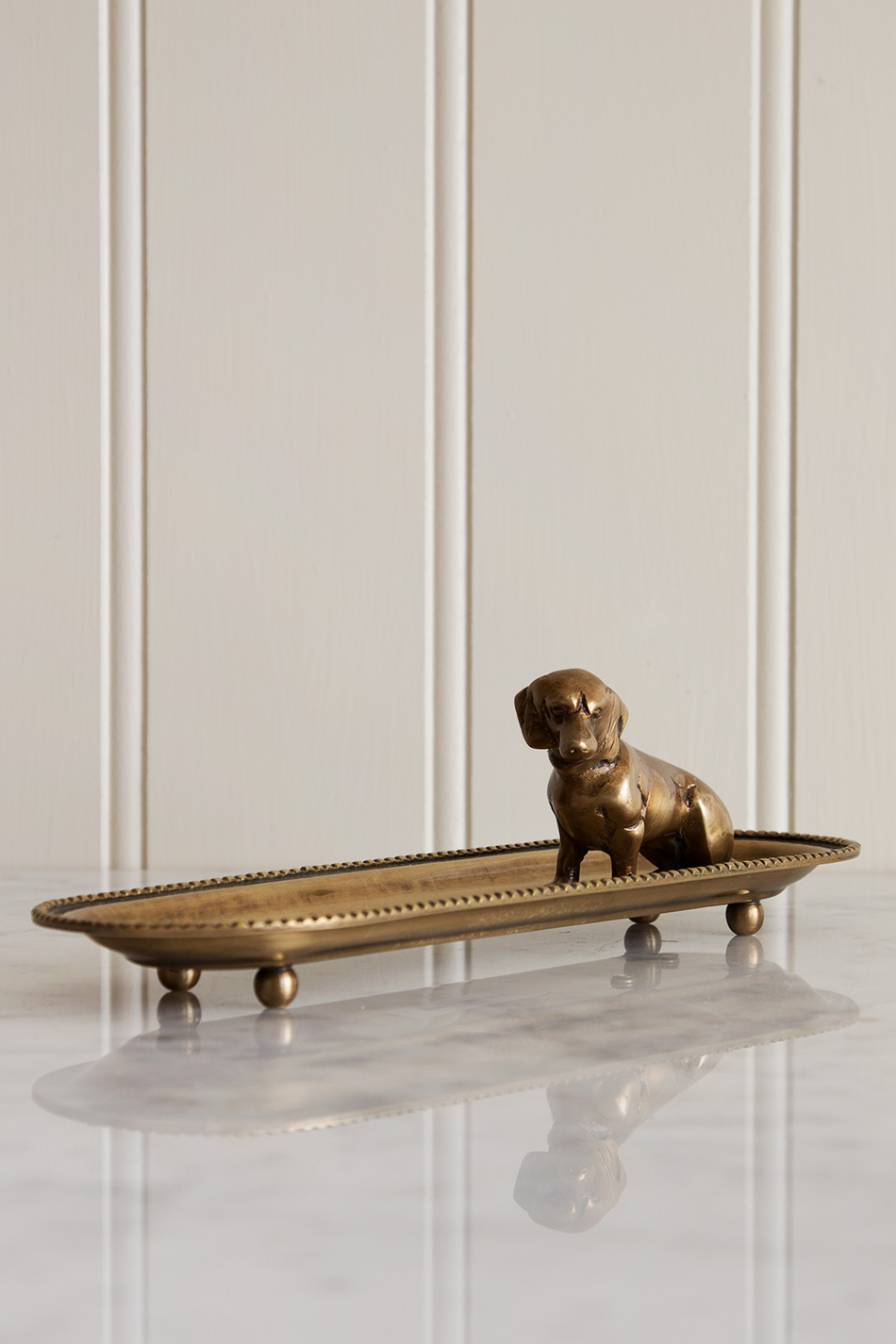 Gold Dog Tray