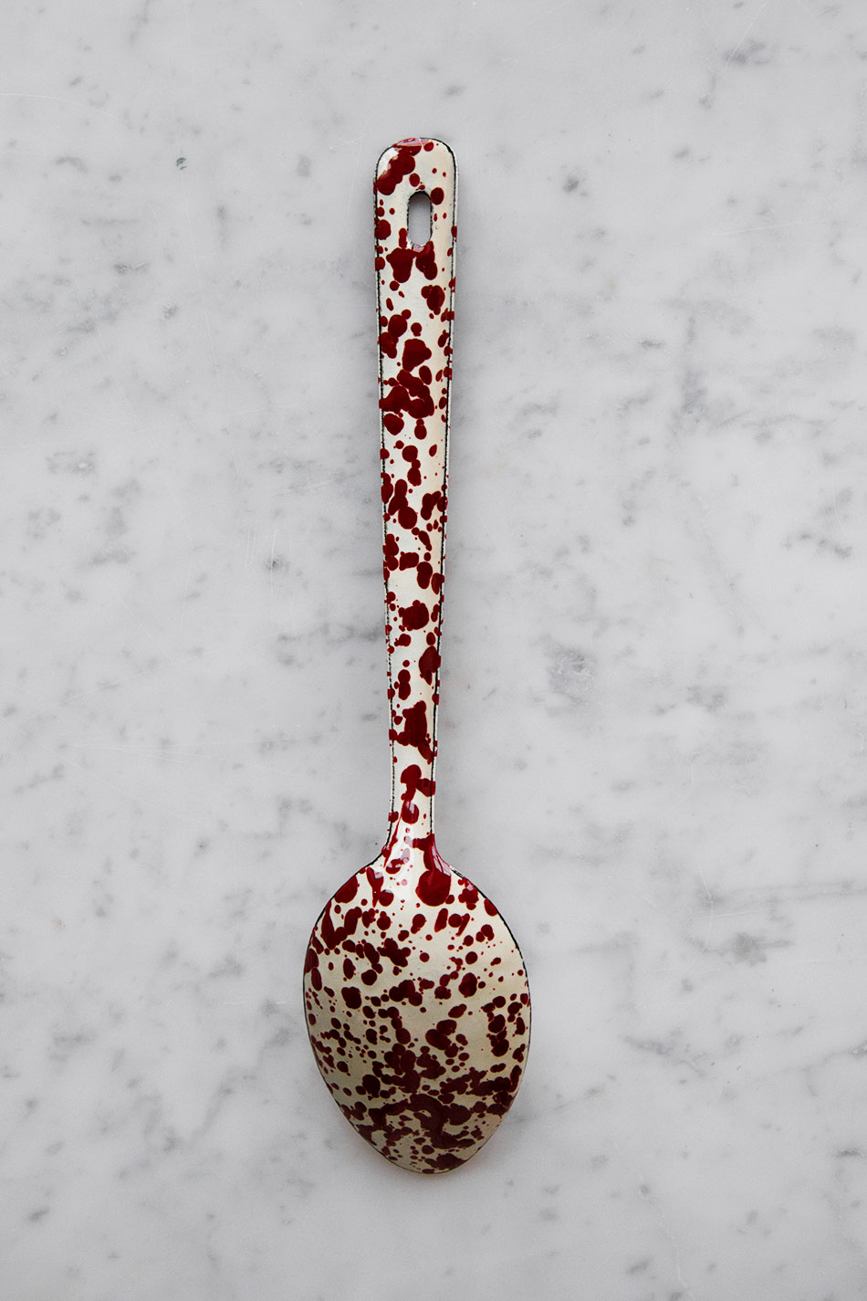 Serveringssked Splatter Burgundy