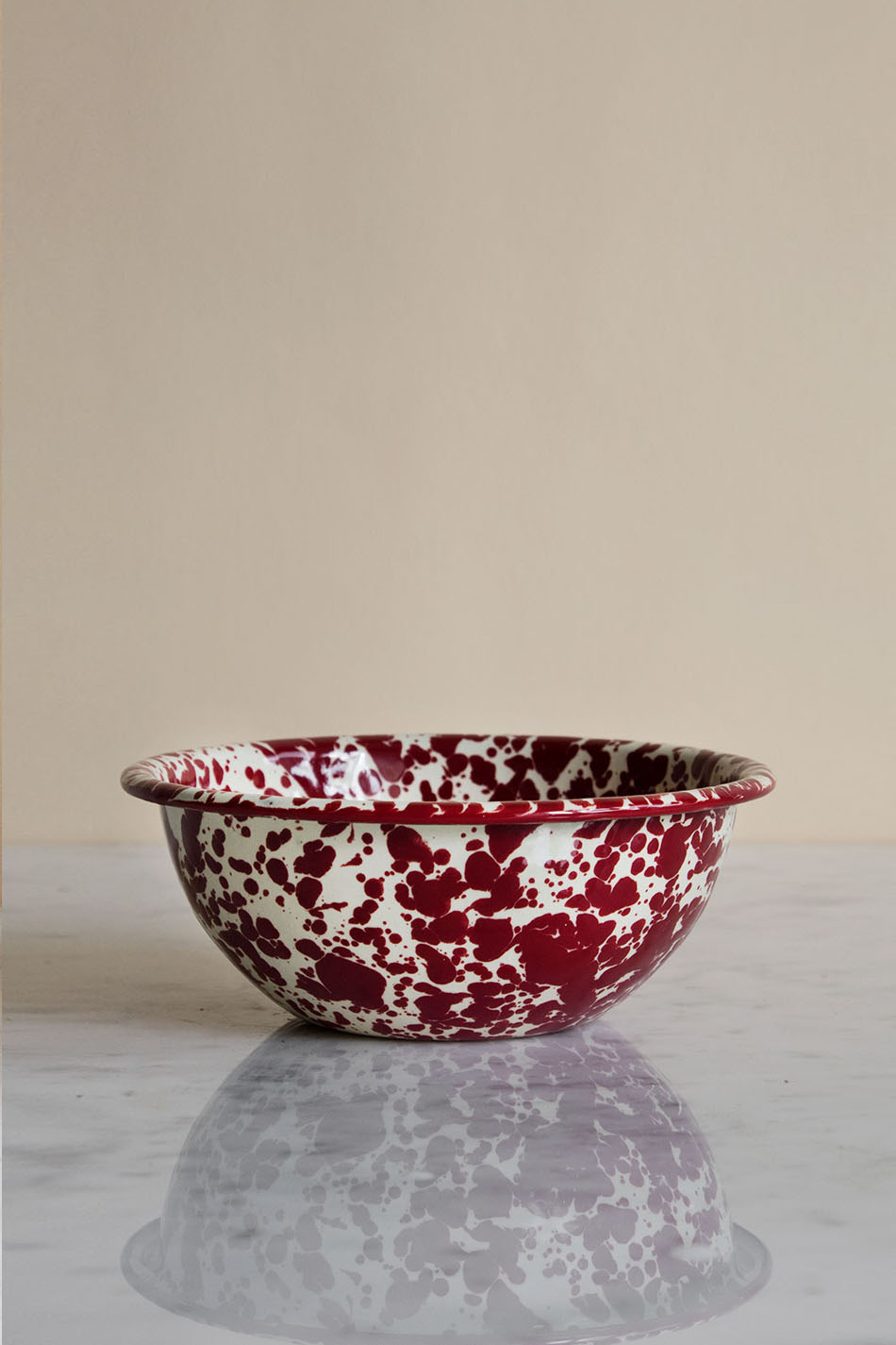 Frukostskål Splatter Burgundy