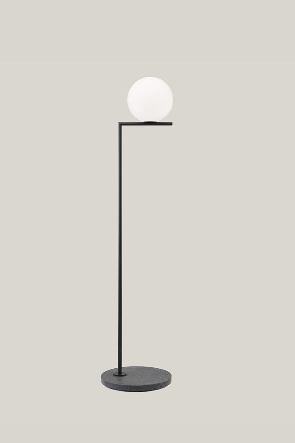 FLOS Floor IC Light F1 Outdoor Black / Black Lava