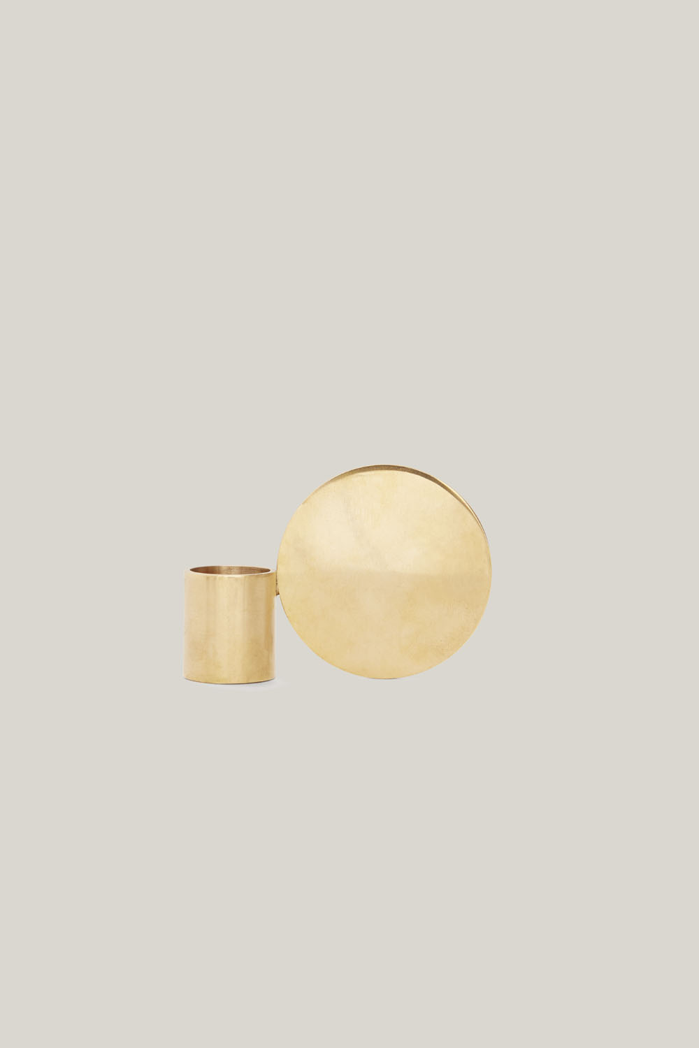 Fundament Candle Holder Brass No.1