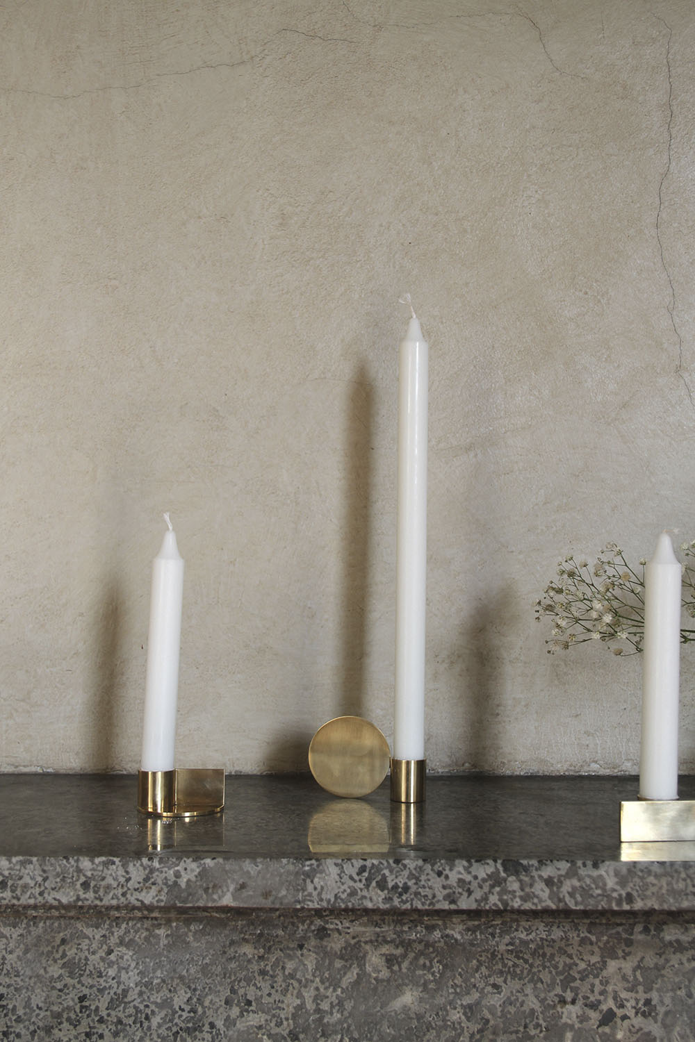Fundament Candle Holder Brass No.2