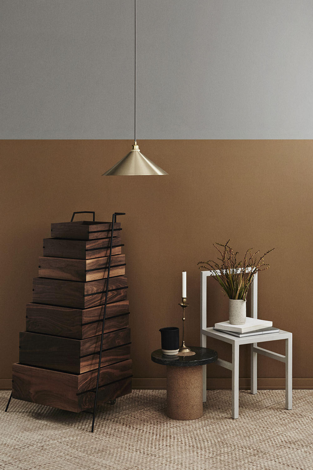 Cone Shade Brass Medium