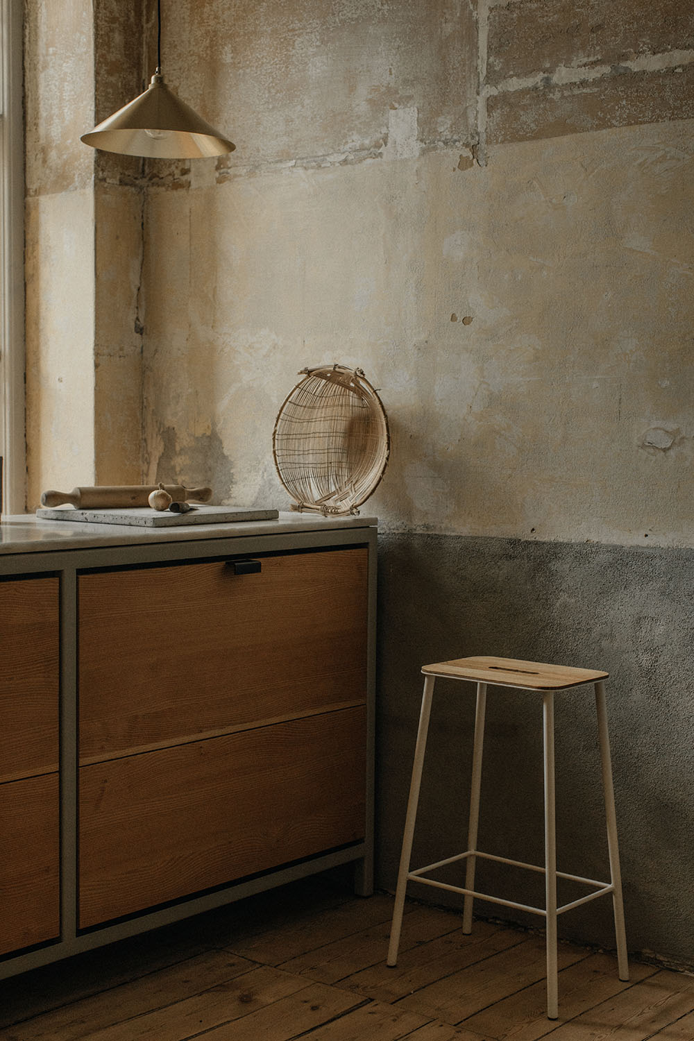 Cone Shade Brass Medium