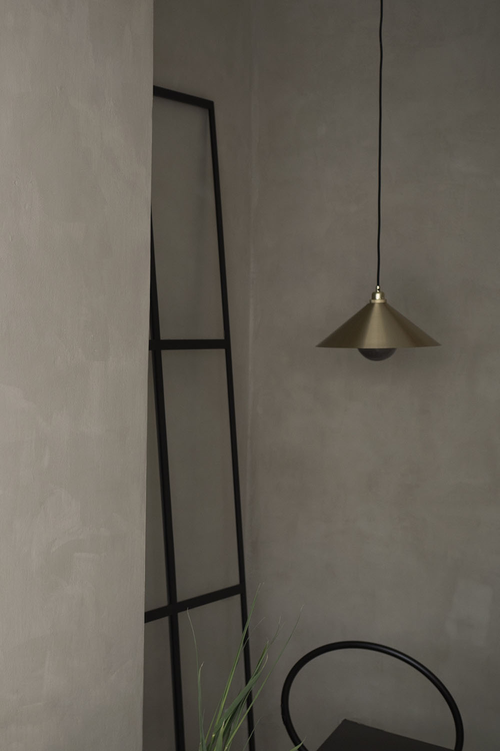 Cone Shade Brass Medium