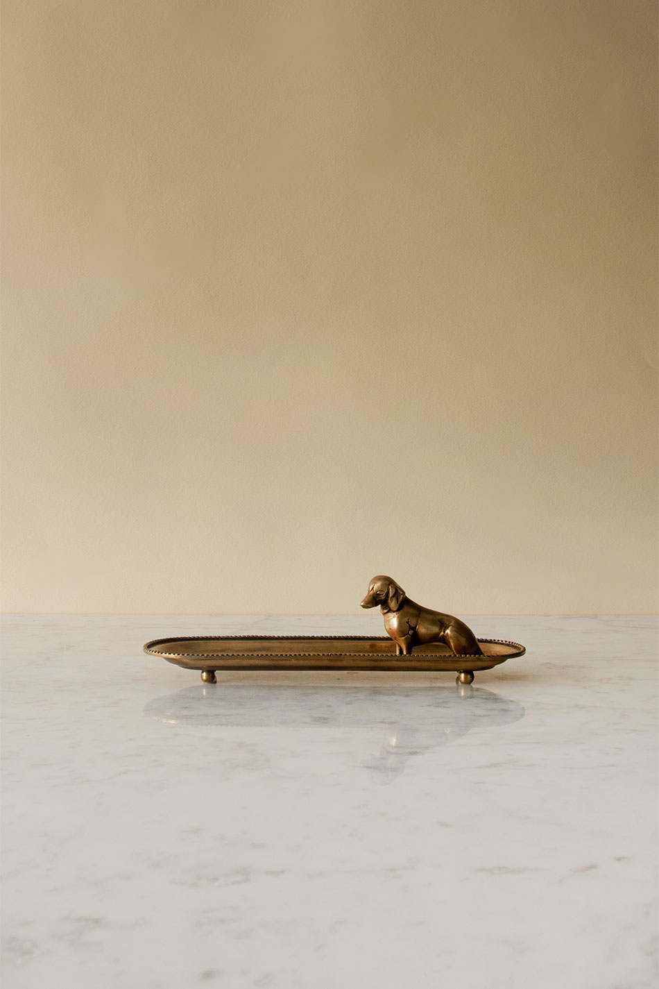Gold Dog Tray
