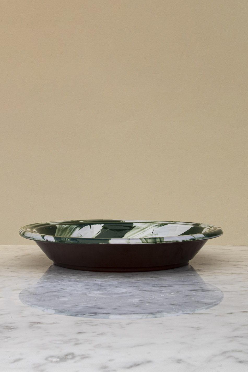 Swirl Bowl Green Splash