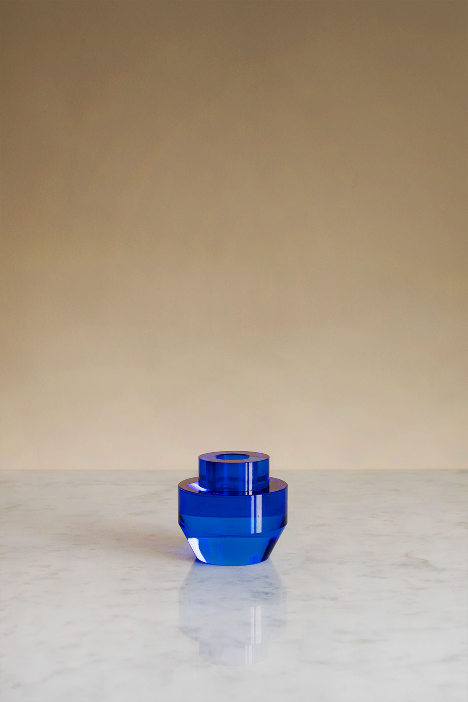 Mechanics Cobalt Candle Holder