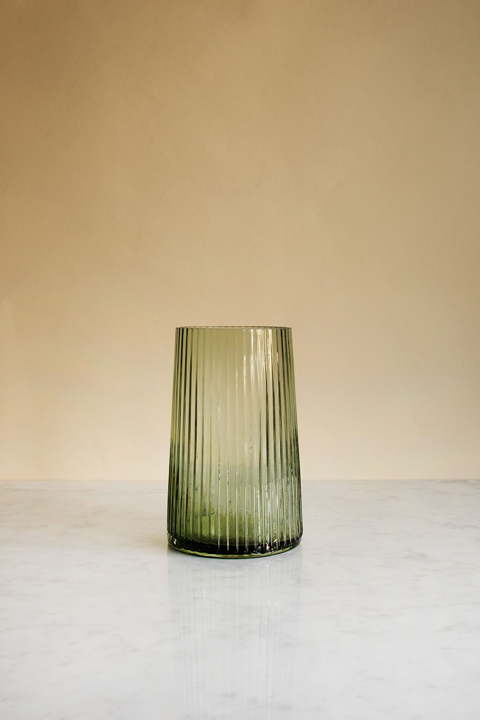 Green Glass Vase