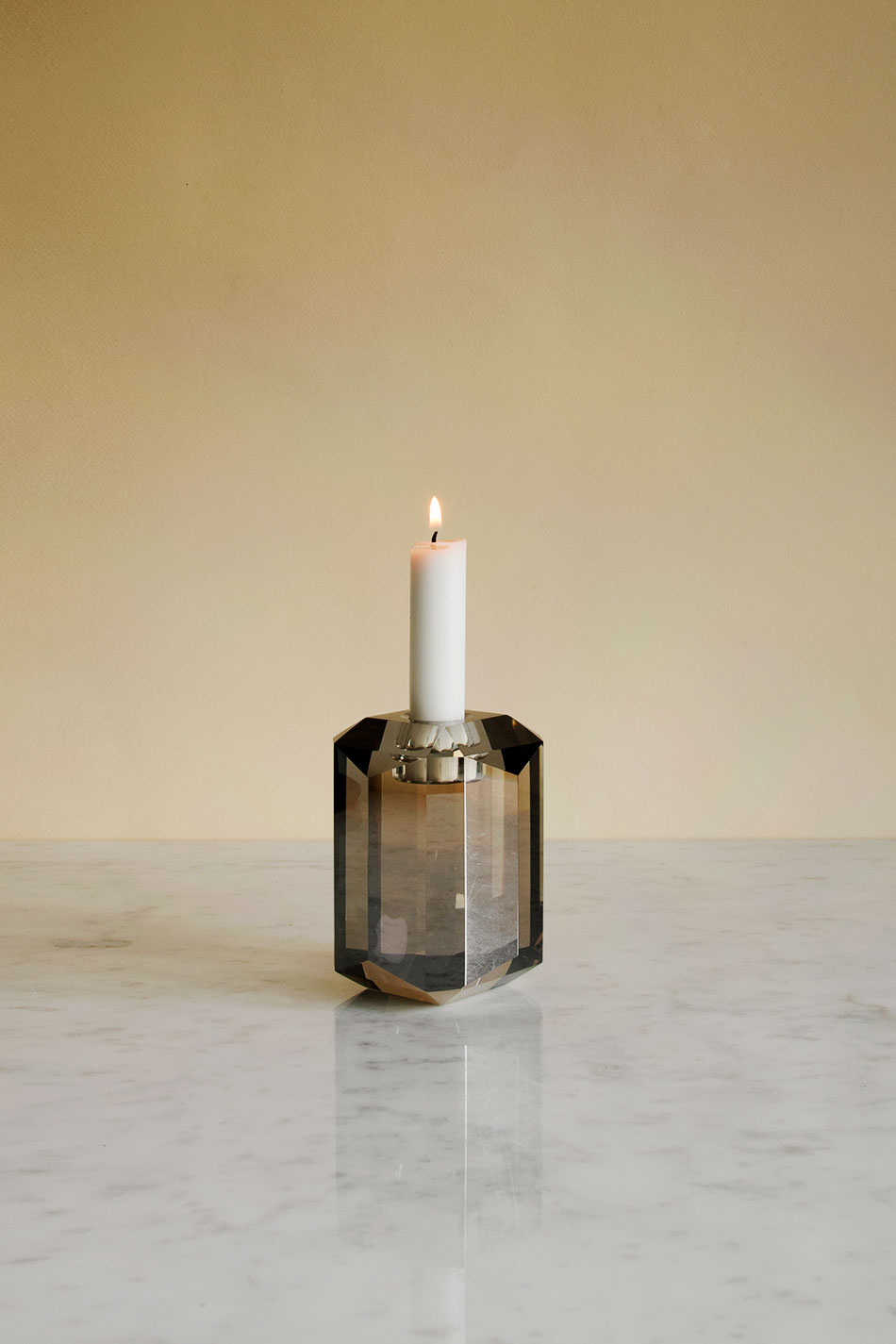 Crystal Glass Candle Holder