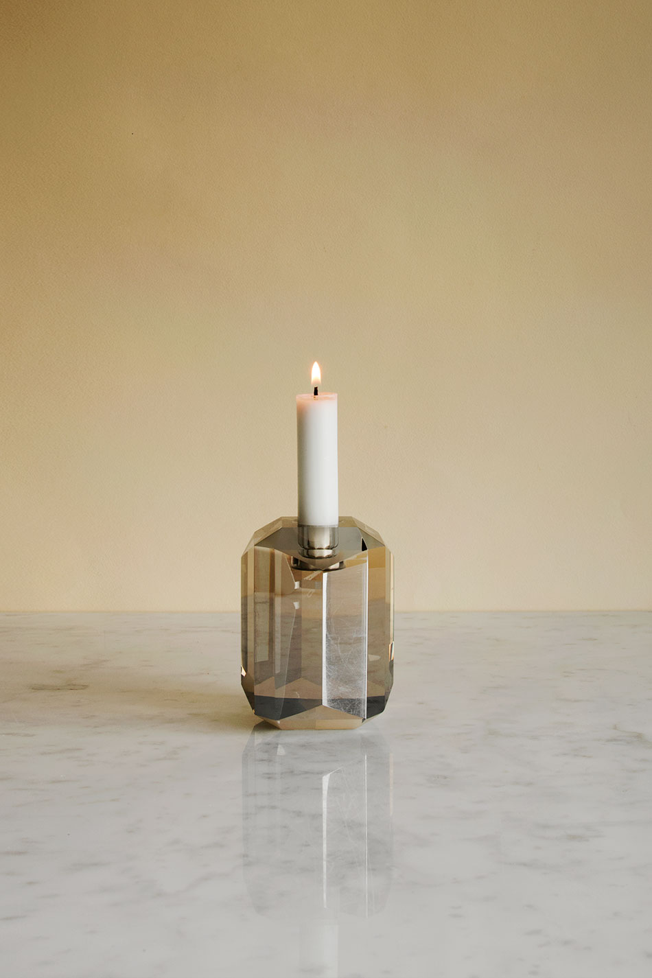 Crystal Glass Candle Holder
