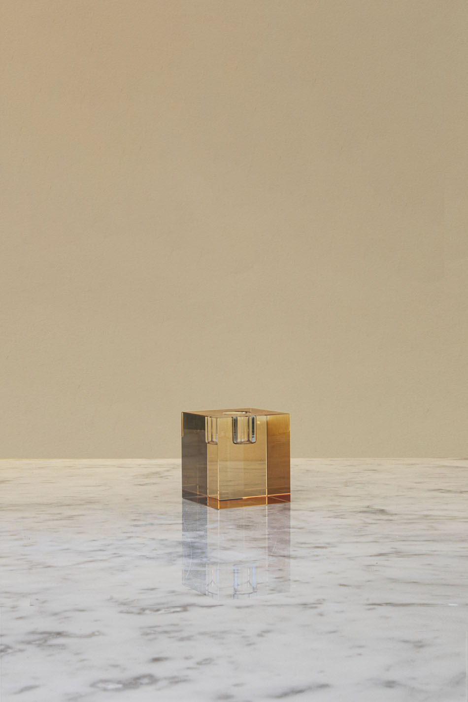 Cube Crystal Candle Holder