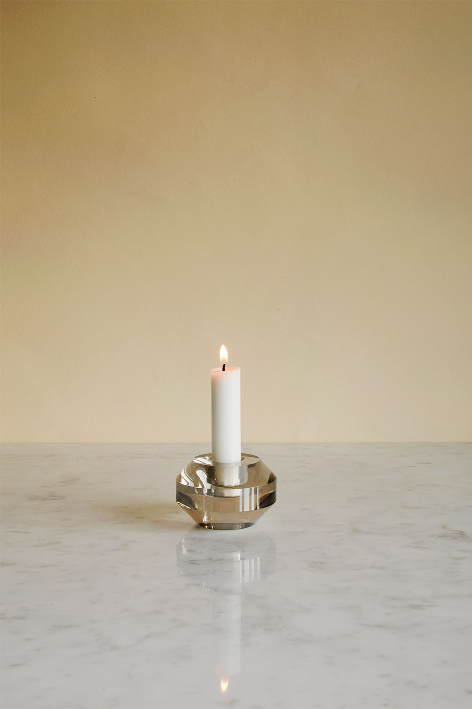 Round Crystal Candle Holder
