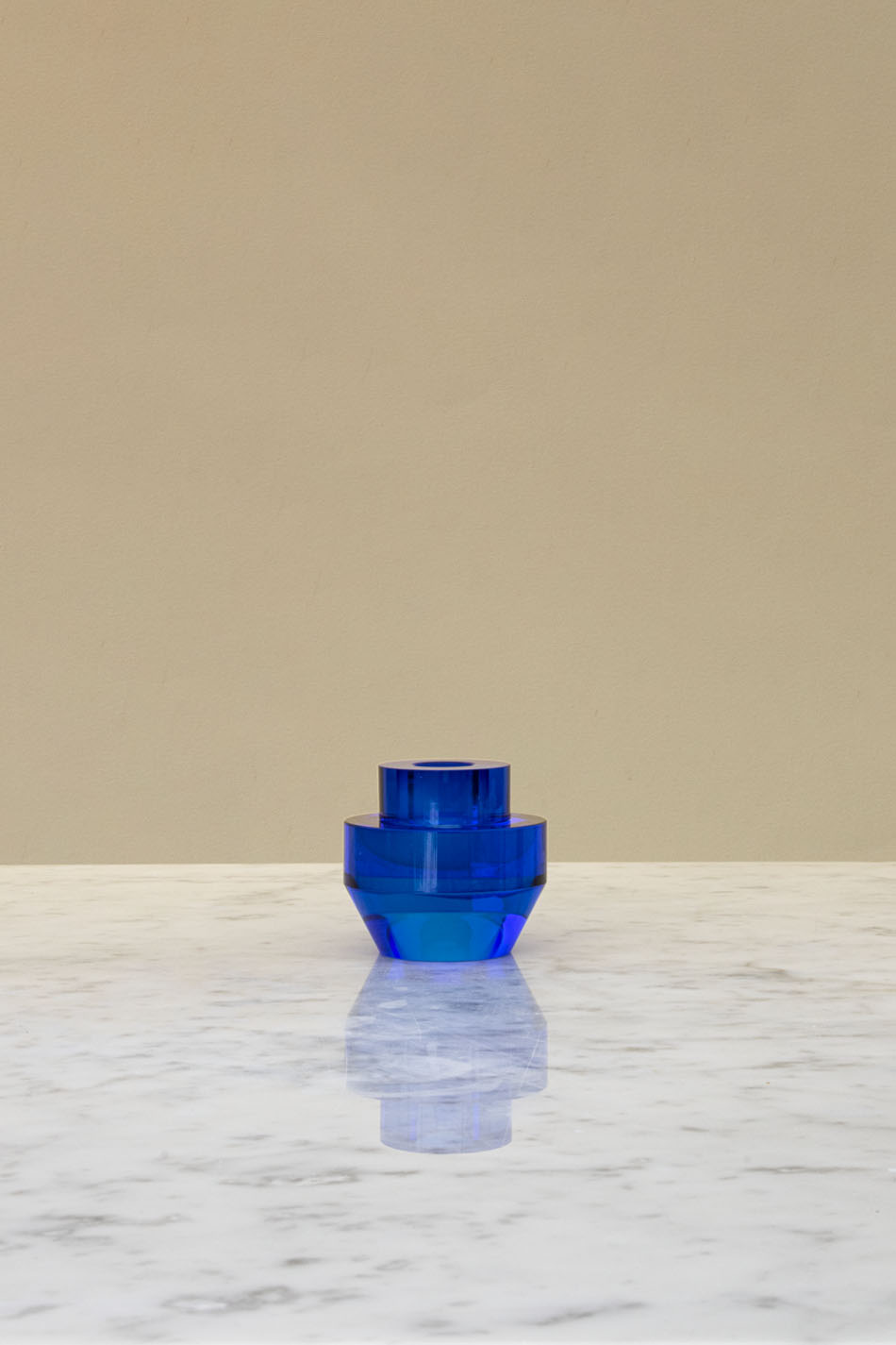 Mechanics Cobalt Candle Holder