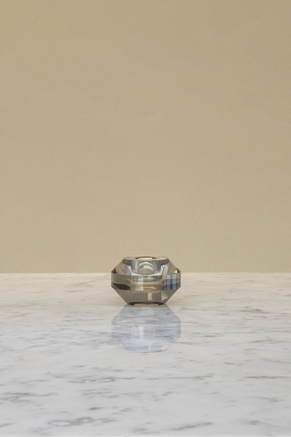 Round Crystal Candle Holder