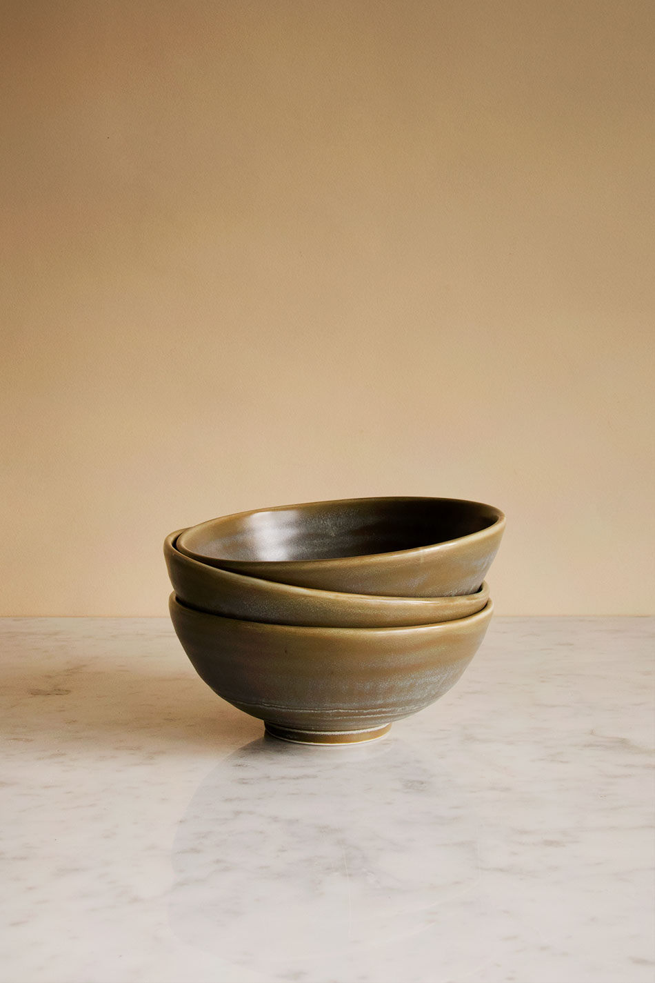 Rustic Salad Bowl Green/Grey