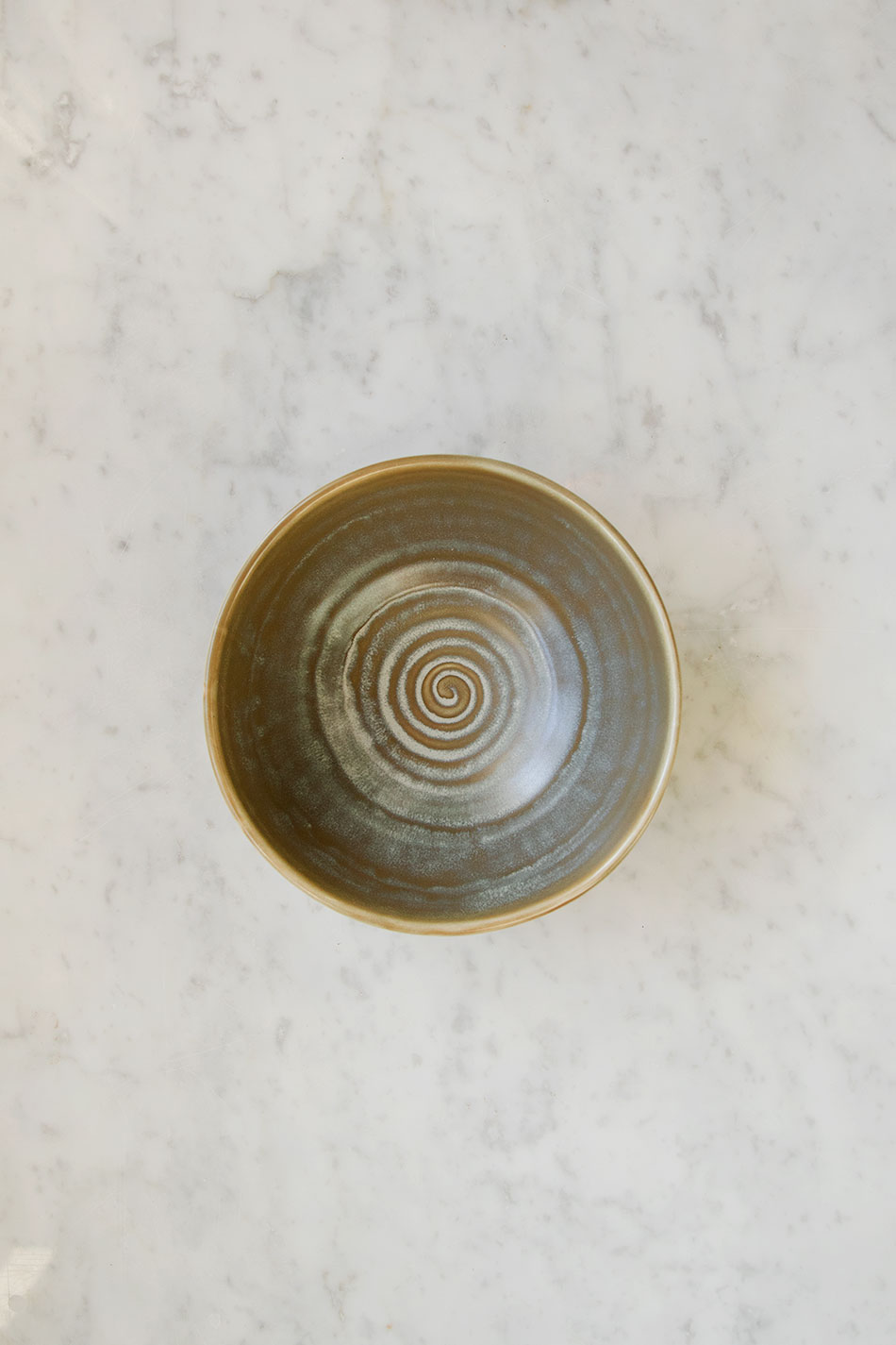 Rustic Salad Bowl Green/Grey
