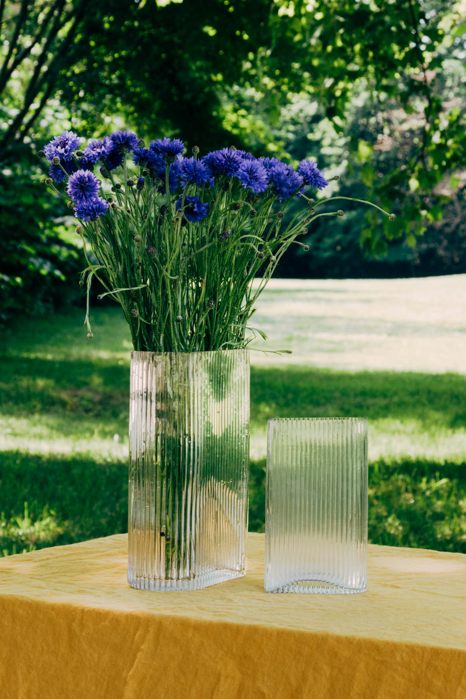 Ribbed Glas Vase S