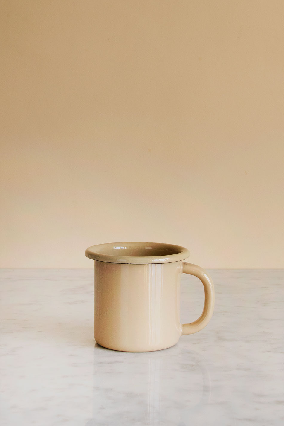 Enamel Cup Brown